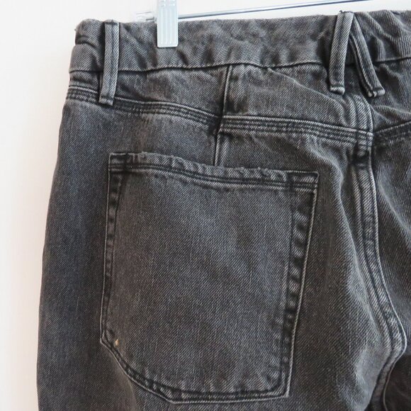 GOOD AMERICAN Good 90's Icon High Waisted Loose Ripped Jeans Black267 - Size 32 - Picture 13 of 14